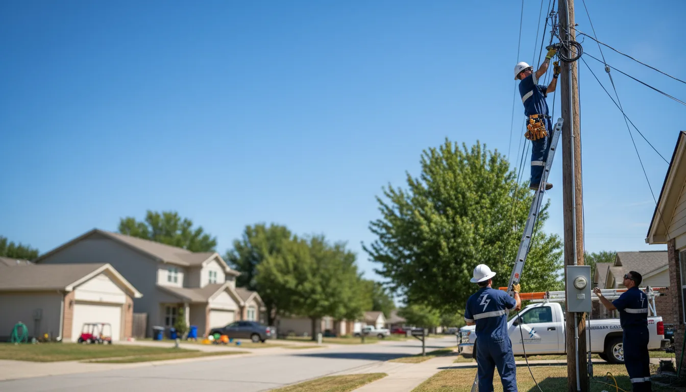 Residential electrician providing installation services in Rowe, NM